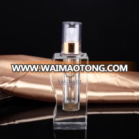 Simple and customizable logo high quality crystal perfume bottle