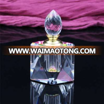 10ml square perfume glass bottle factory crystal oil bottle