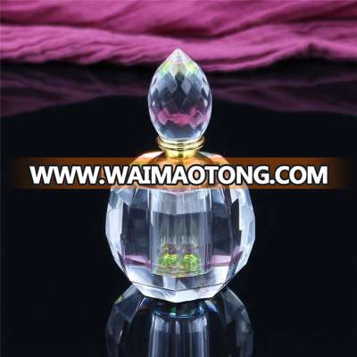 High-grade round decorative crystal perfume bottle 3ml